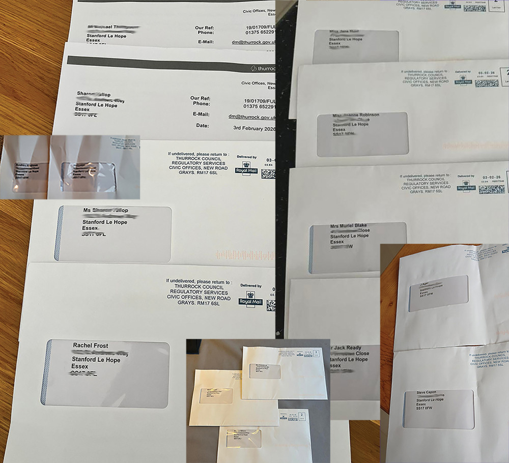 Multiple incorrectly addressed letters arrived at dozens of local households