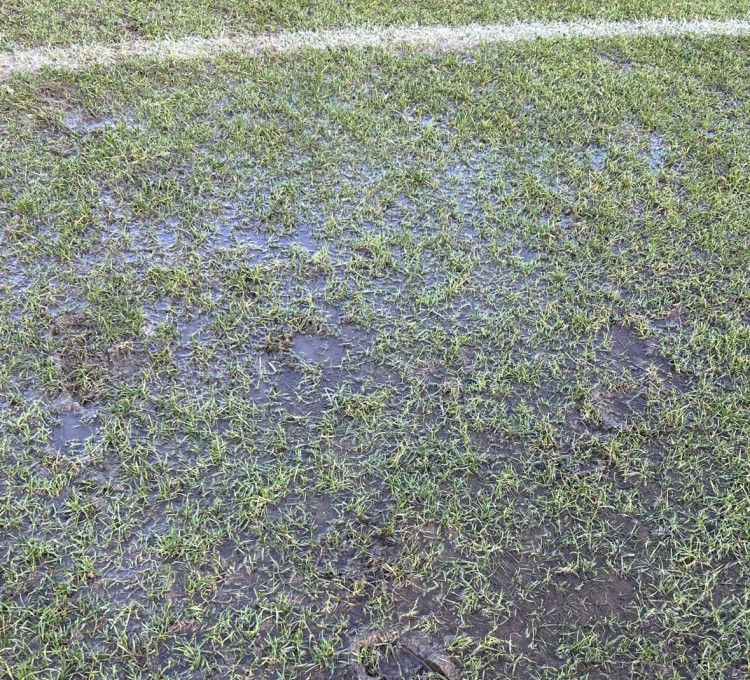Waterlogged pitch means postponement 