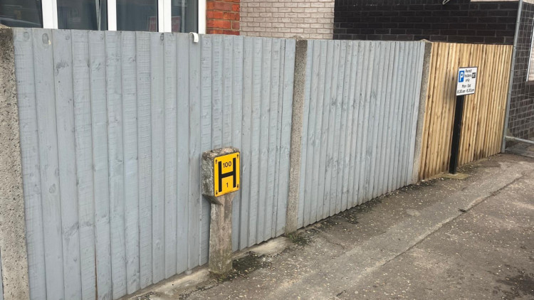An Edwin Road resident is in an ongoing dispute over her fence after London Square works replaced it with a different one (credit: image supplied).