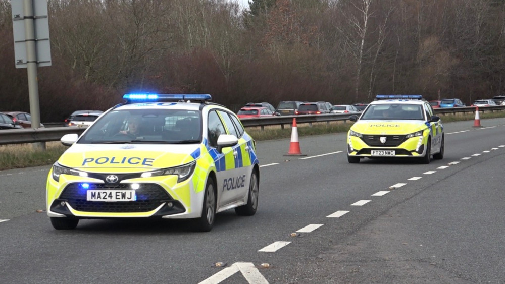 Police were called to a crash on the Silk Road on Sunday, February 8 (Credit: Warren Nesbit)
