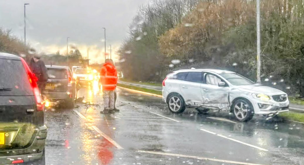 On Friday 6 February, Cheshire Police were alerted to an incident on University Road, close to Aldi (Photo: Crewe Community).