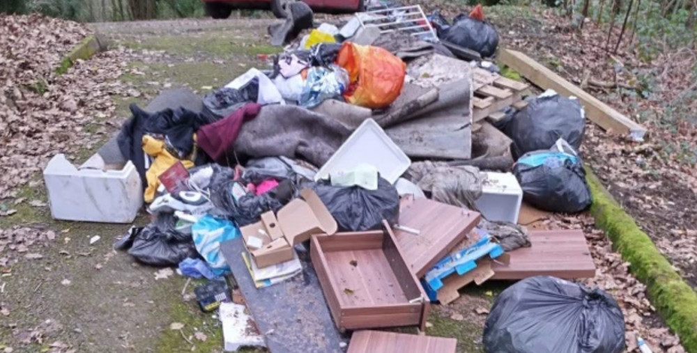 A Stockport man has been fined after illegally dumping waste which he'd charged residents to collect (Image - Stockport Council)