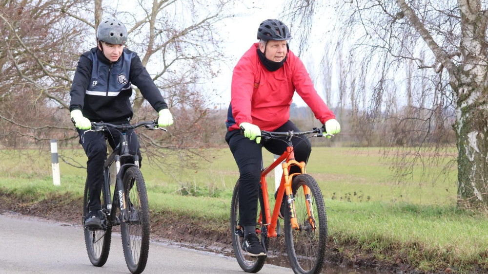 Matthew and Ethan Price will cycle 137 miles before arriving in Stoke-on-Trent (image supplied)