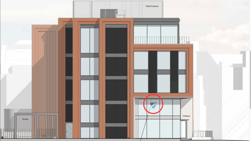 The proposed signs from a software company at Eton House, Richmond (credit: Planning application).