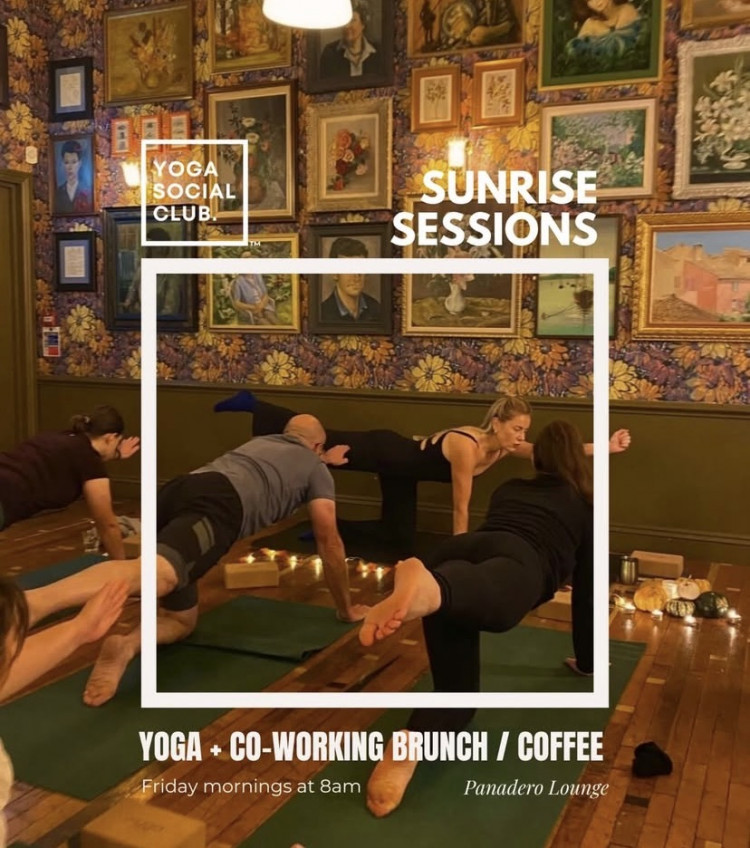 THIS FRIDAY: YOGA & CO-WORKING at PANADERO LOUNGE