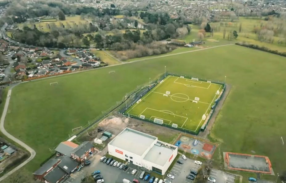 The new 3G football pitch on King George V Playing Fields in Crewe (Photo: Crewe FC).