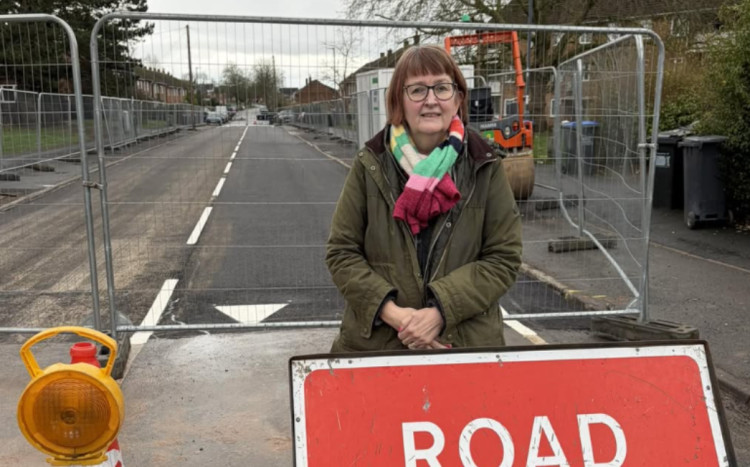 Buckley Road in Lillington is set to reopen today, February 11, ahead of schedule (image via Cllr Sarah Boad/ Facebook)