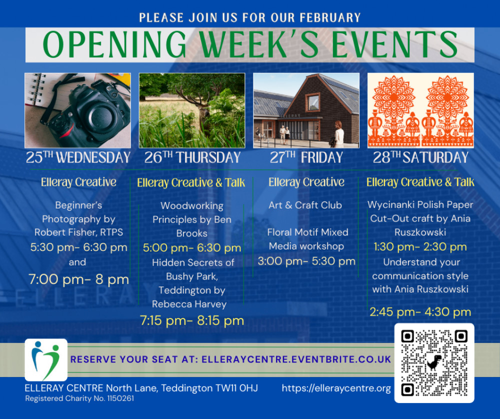 Talks Timetable for The Elleray Centre