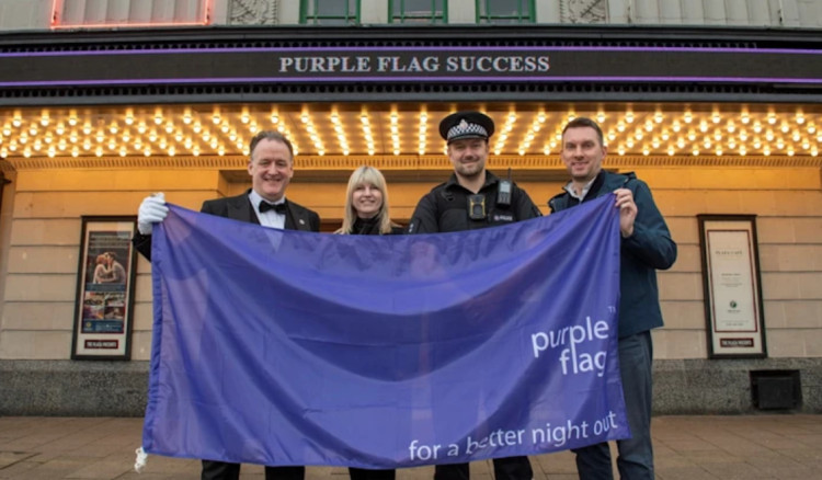 Stockport town centre has retained its Purple Flag status for the seventh consecutive year (Image - Stockport Council)