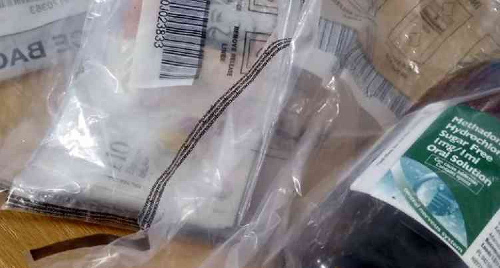 Drugs and cash were recovered from the property. Photo: Leicestershire Police Drugs and cash were recovered from the property. Photo: Leicestershire Police