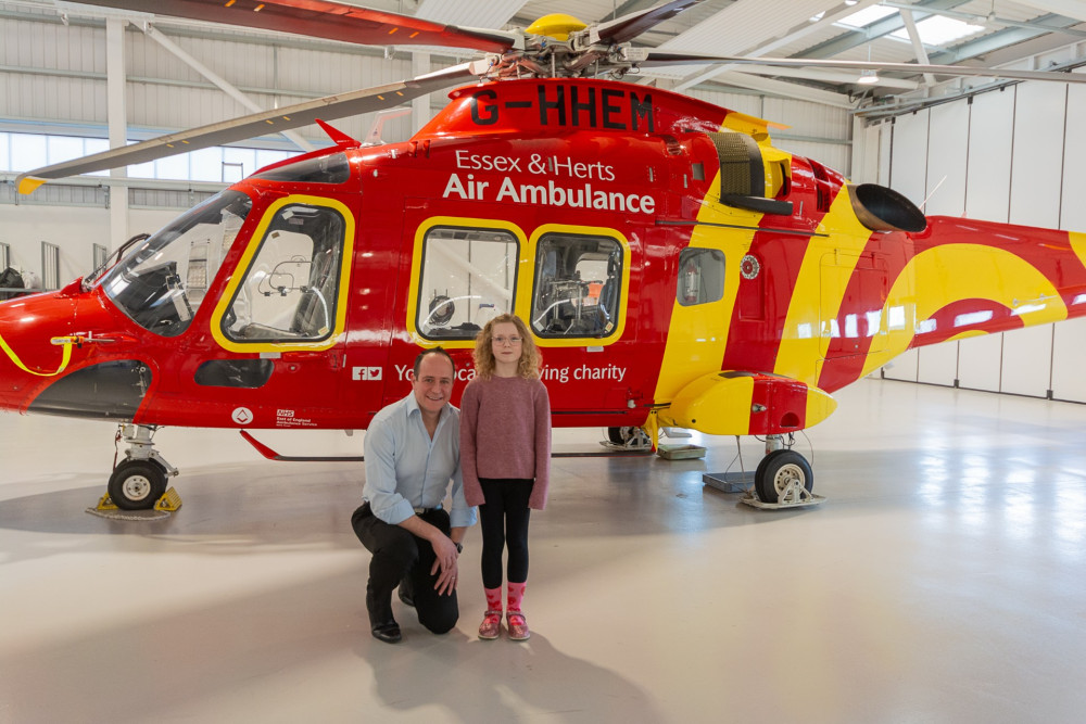 Charlotte with Dr Lewinsohn. 