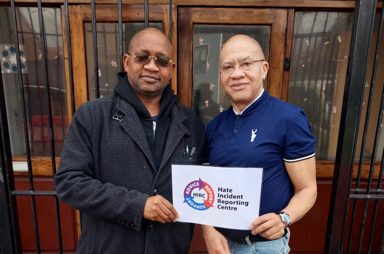 Dr Mark Amadi and Community Liaison Officer Ashley Okeowo.