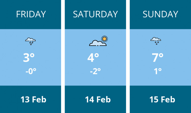 Here is this weekend Macclesfield weather forecast provided by Mr Data