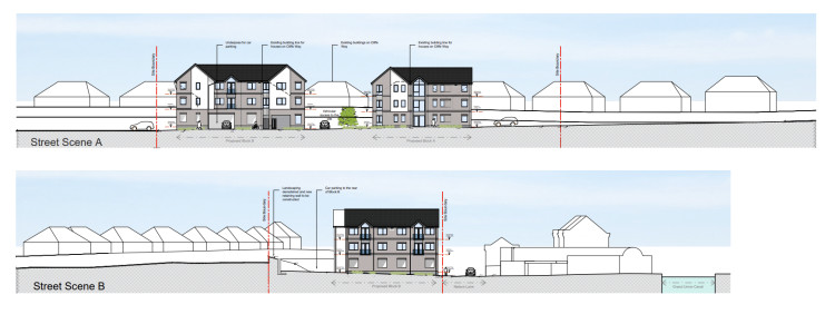 Plans for 20 one-bedroom apartments in Warwick are revealed (image via planning application)
