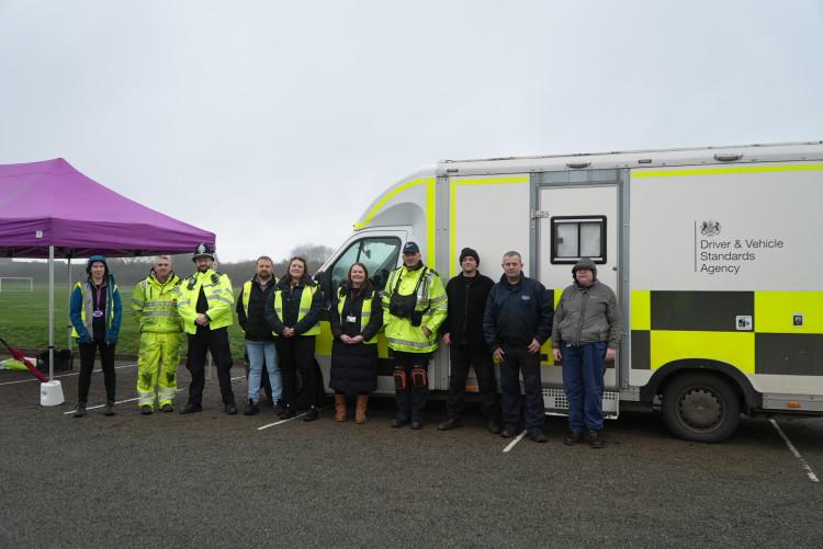Warwick District Council, DVSA, and Warwickshire Police inspected 53 taxis on Thursday, 13 February 2026, finding minor faults and ensuring compliance (image supplied)