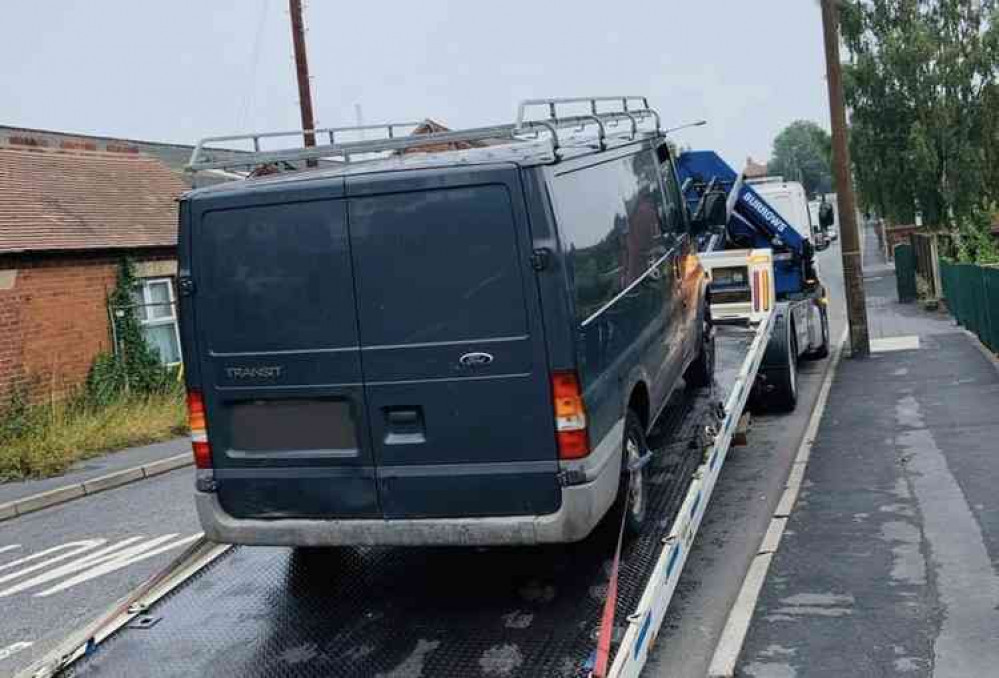 The driver's van was seized after he stopped for a sausage sandwich. Photo: Swadlincote SNT