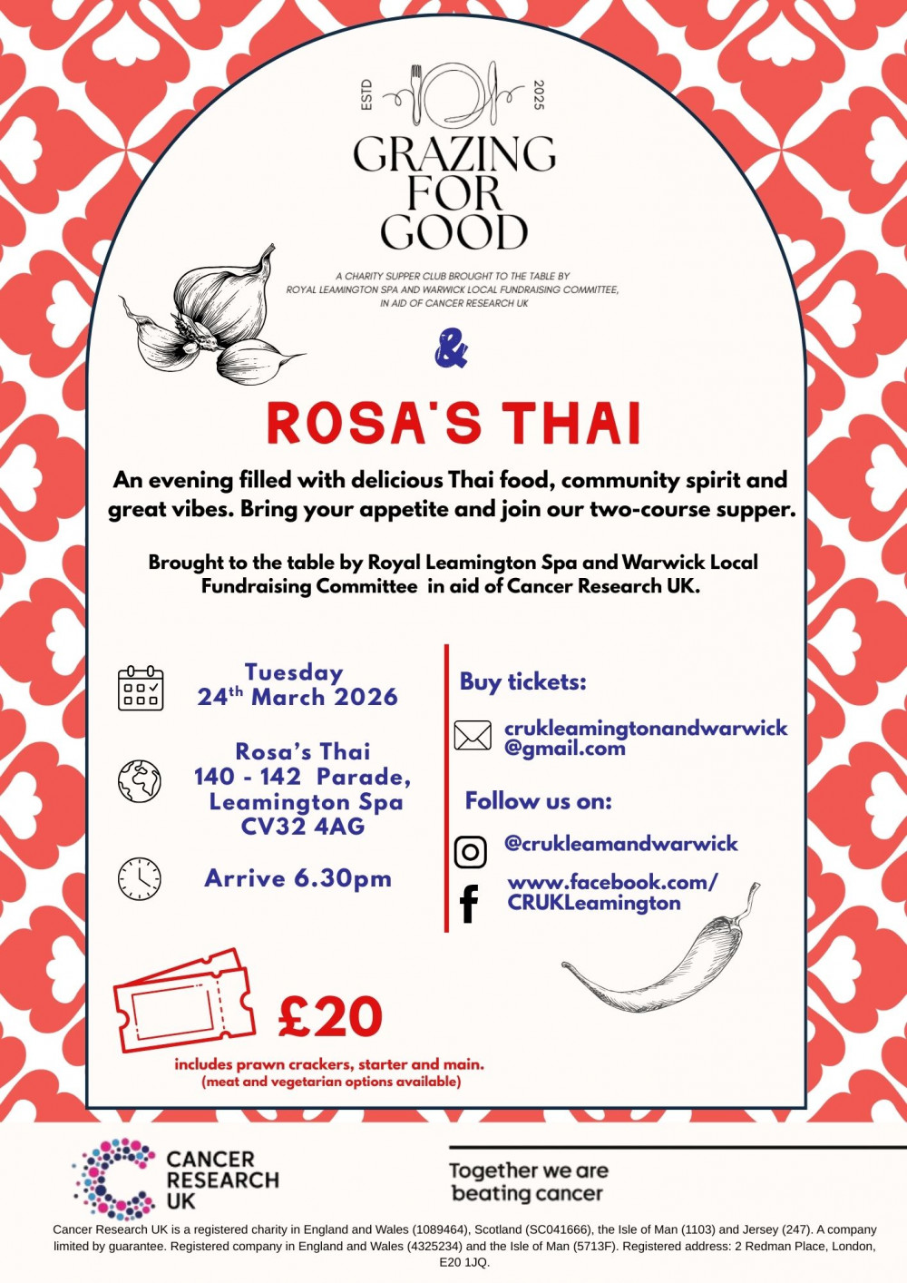 Grazing for Good Supper Club Thai Night