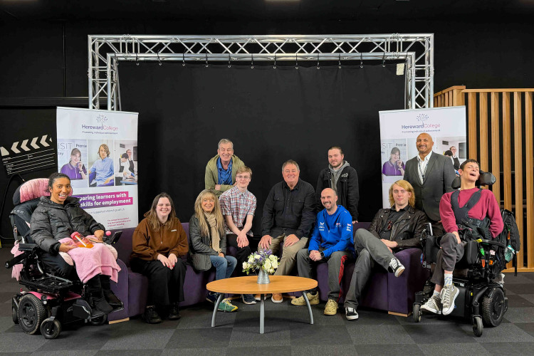Wheeler Dealers stars Mike and Michelle Brewer visited Hereward College offering media students insights into TV and car sales industries (image via John Gate) 
