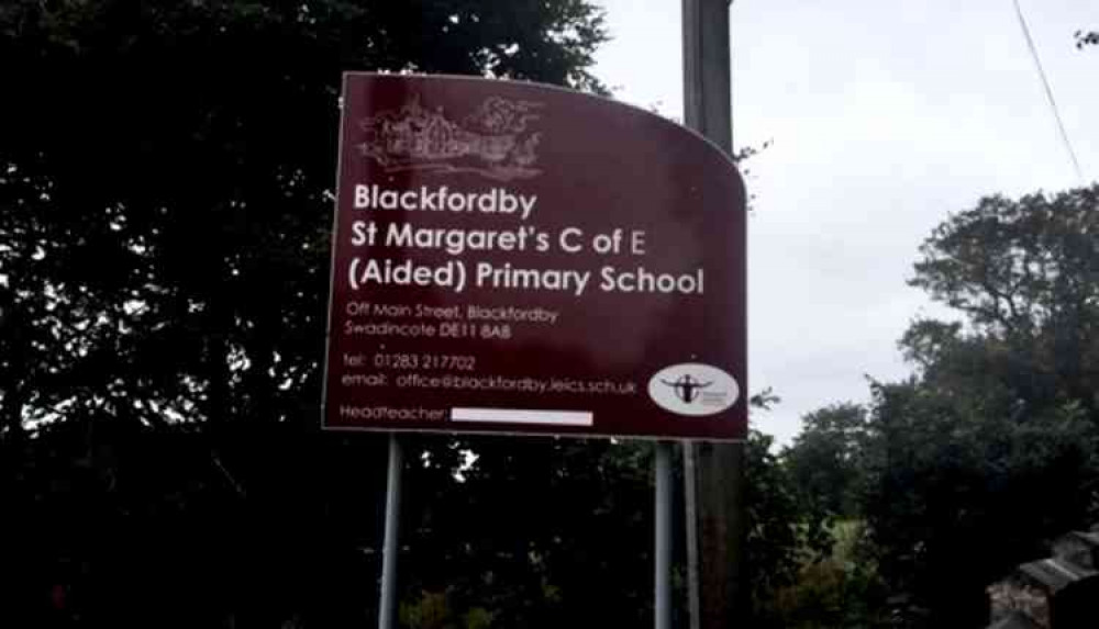 The school in Blackfordby has been closed for the day. Photo: Swadlincote Nub News