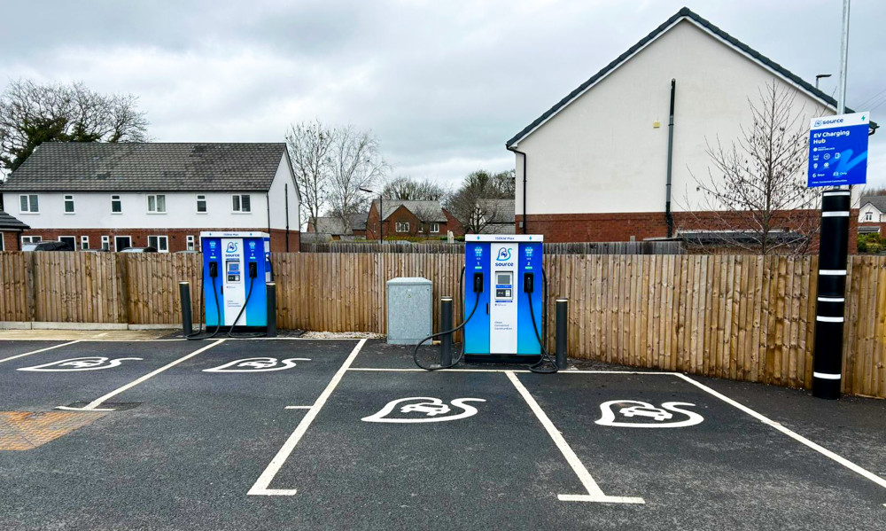 Source's new public EV charging hub on Manchester Road (Credit: Source)