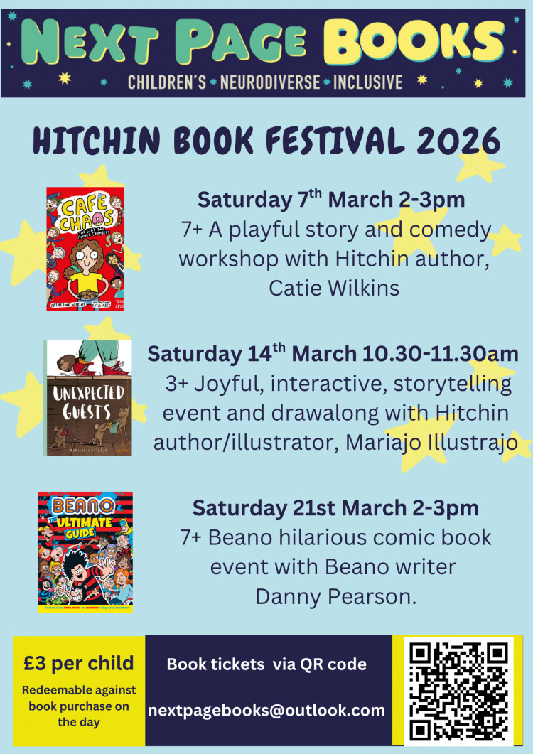 March Hitchin Book Festival Author Events