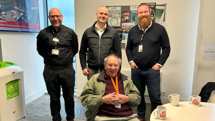 Eric Hilton, who turned 90 on 4 February, spent almost 43 years working across the railway, building a career that took him through a variety of roles (Photo: Network Rail).