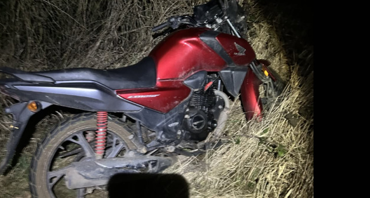A stolen motorbike was recovered near Warwick Racecourse on Monday, 15 February (image via Warwick Police) 