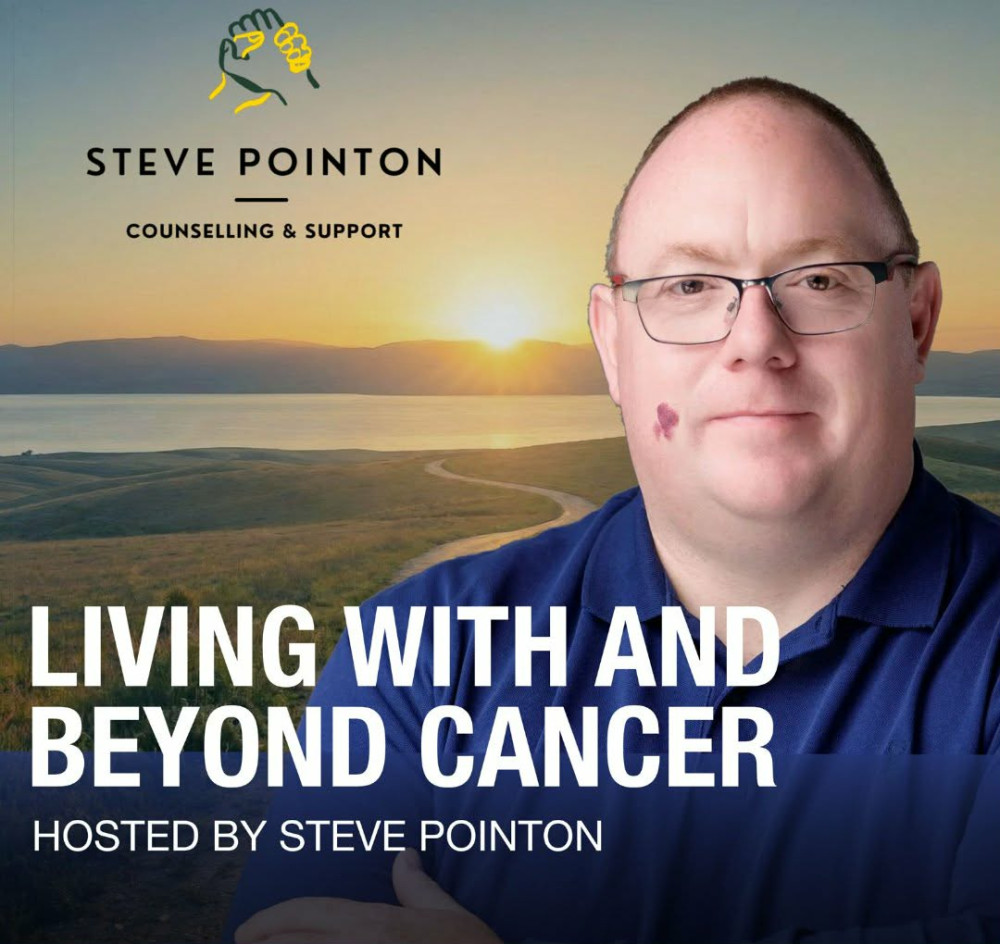Two-time kidney cancer survivor, Steve Pointon, has launched a new podcast aimed at supporting people living with and beyond the disease (Photo: Supplied).