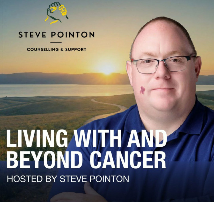 Two-time kidney cancer survivor, Steve Pointon, has launched a new podcast aimed at supporting people living with and beyond the disease (Photo: Supplied).
