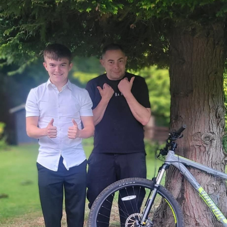 A father and son duo from Ashby are embarking on a 600km charity bike ride (Photo: Provided)