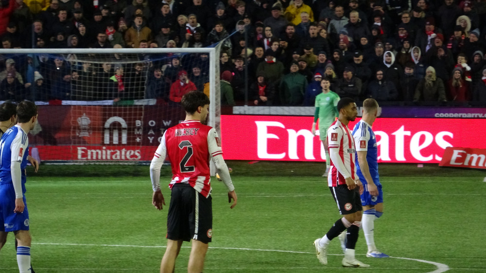 Macclesfield were narrowly beaten by Brentford in the fourth round of the Emirates FA Cup (Credit: Warren Nesbit)