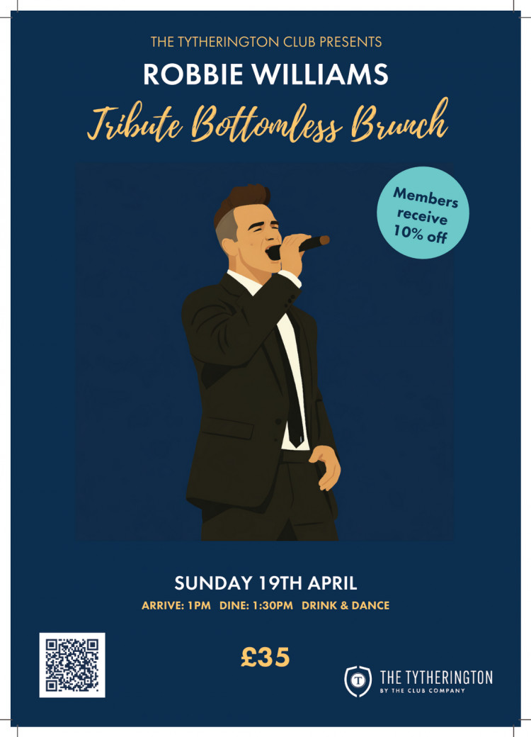 Robbie Williams Tribute Bottomless Brunch 
