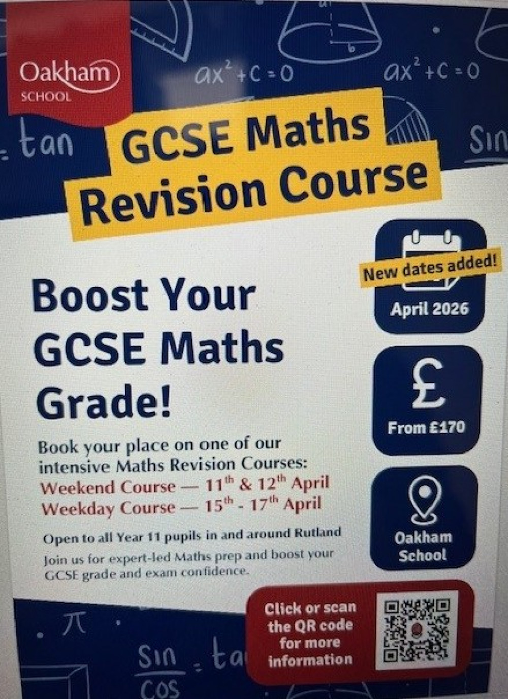 Maths GCSE Revision course