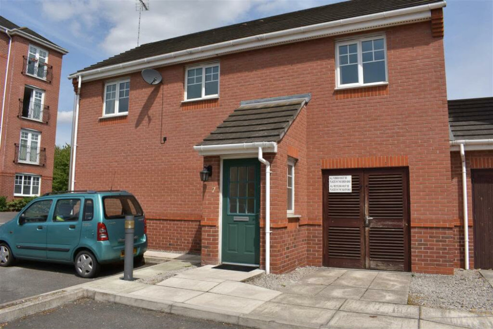The two-bedroom apartment on Blount Close, Crewe (Photo: Stephenson Browne).