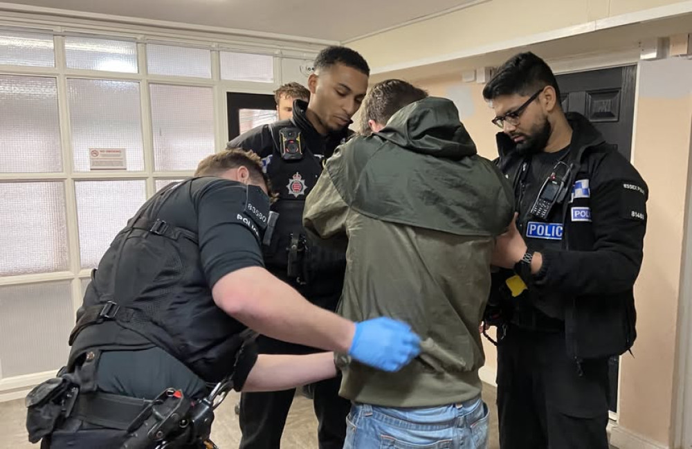 A suspected motorbike thief was arrested in Grays