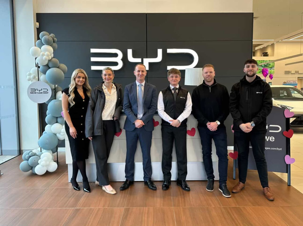 BYD Crewe, Beswick Drive, has celebrated reaching 500 vehicle sales since opening its doors back in May 2024 (Photo: Supplied).