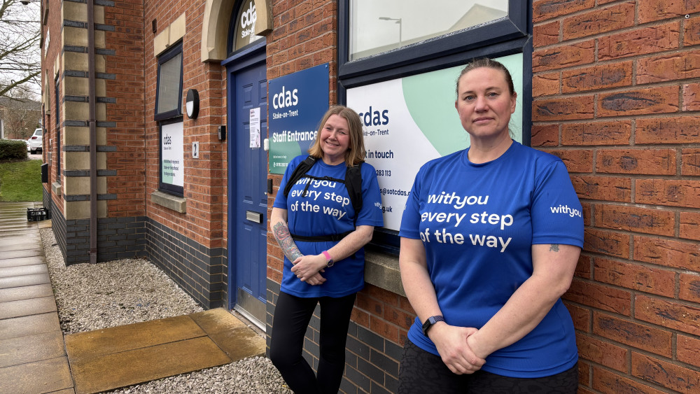 Mandy (left) and Jenny (right) will be running the London Marathon to raise money for CDAS (image via Nub News)