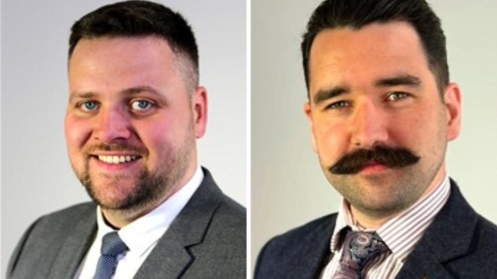 Cllr Scott Cameron (left) and Cllr Luke Cooper have had the Reform UK whip removed (images via WCC)