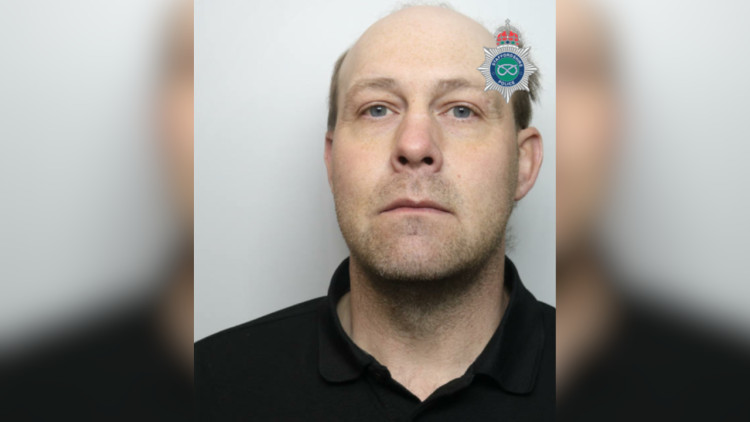 Aaron Michael Edwards, 42, was sentenced to one-year-and-eight-months at Stoke-on-Trent Crown Court (image via Staffordshire Police)