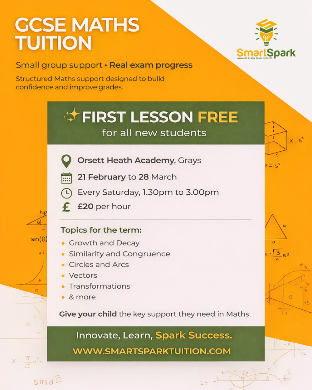 Free GCSE Maths Lesson - SmartSpark Tuition 