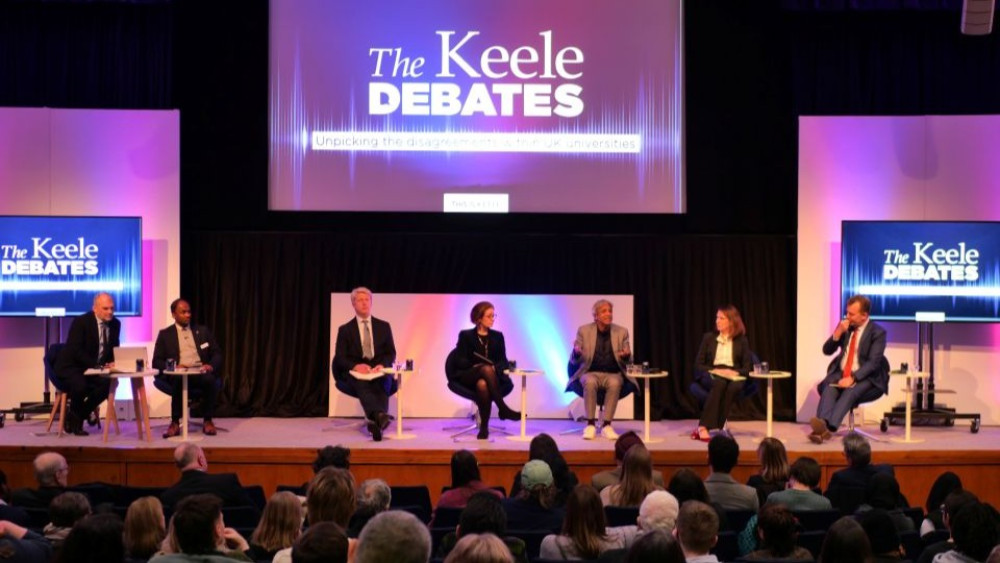 The event marked the first of five debates scheduled in this year’s series (image via Keele)
