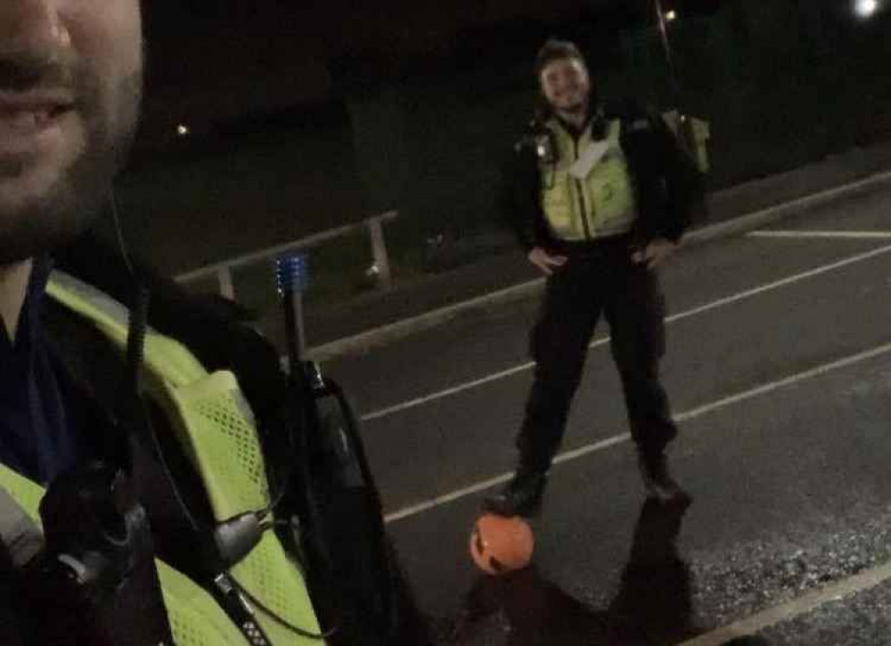 Police broke up the youths playing football in Midway. Photo: Swadlincote SNT