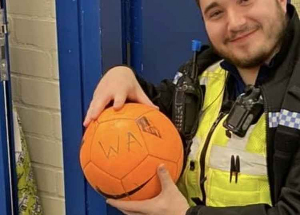 Police broke up the youths playing football in Midway. Photo: Swadlincote SNT