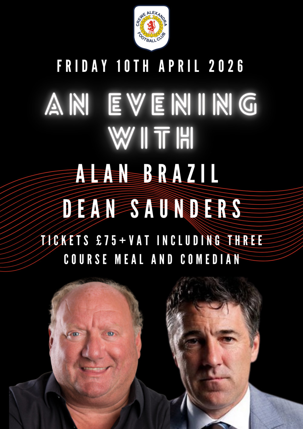 An evening with Alan Brazil & Dean Saunders 