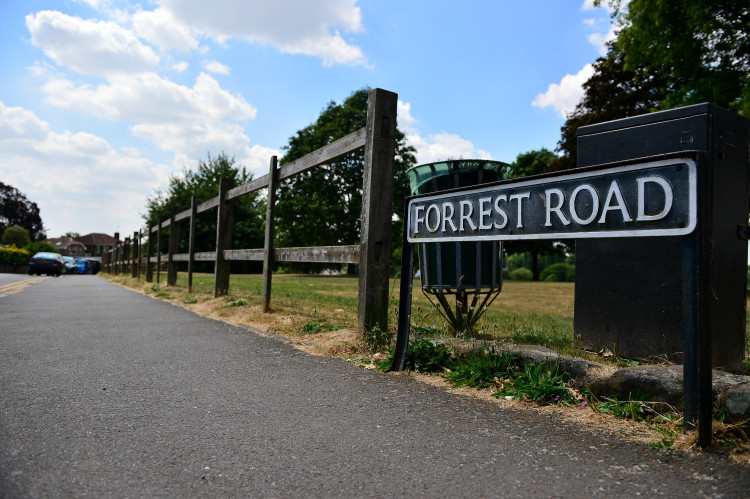 Houses and cars on Forrest Road were egged last night (image via SWNS)