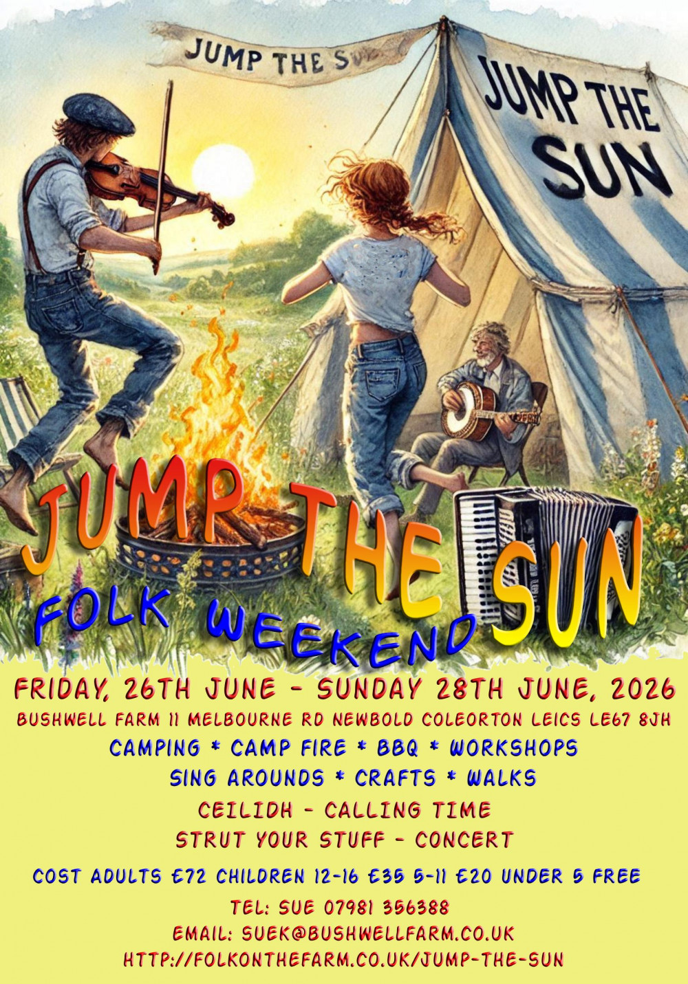 Jump The Sun Folk Camping Weekend – Music, Workshops & Crafts in the National Forest
