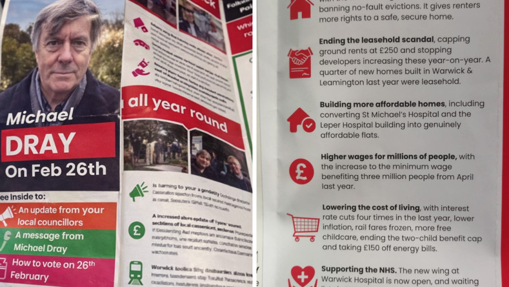 Labour candidate Michael Dray has had to apologise for a typo in his leaflet (image supplied)