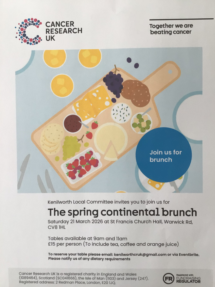The Cancer Research Spring Continental Brunch