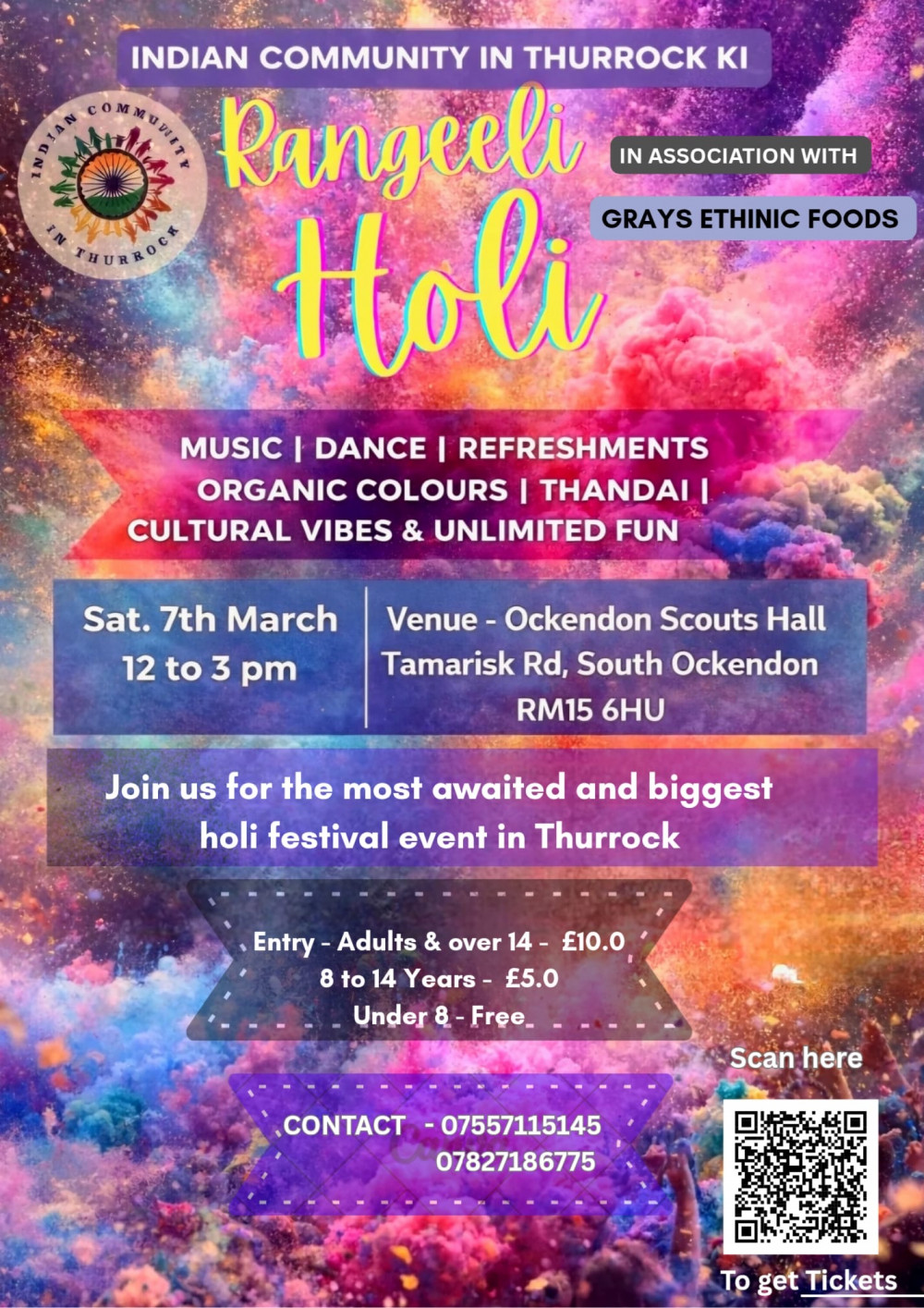 Rangeeli Holi with Indian Community in Thurrock