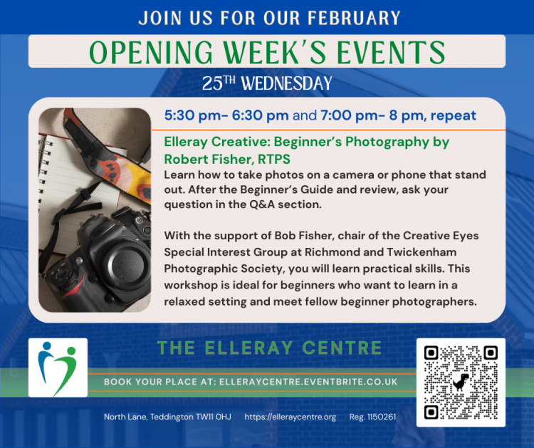 Elleray Creative: Beginner’s Photography by Robert Fisher, RTPS.